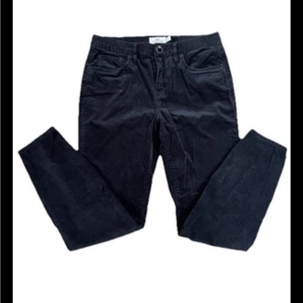 Vineyard Vines Black Velvet Pant size 4